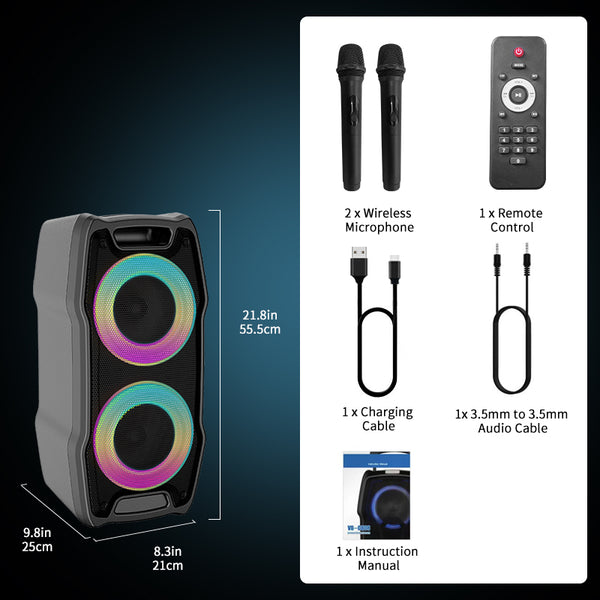 VeGue VS-0808 Wireless Bluetooth Karaoke Machine